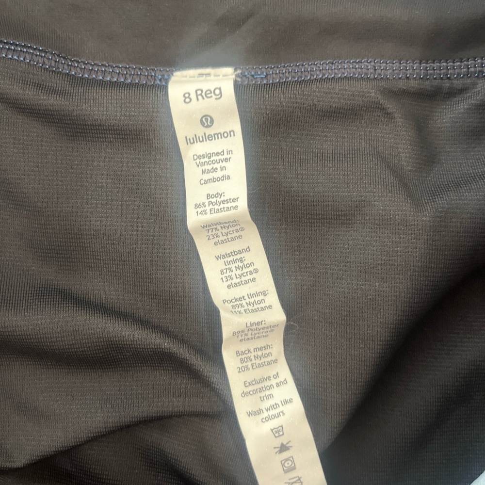 Lululemon Athletica Blue and Black Athletic Shorts - Picture 3 of 8